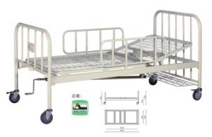 A327-2  Single Crank Two Folded Bed